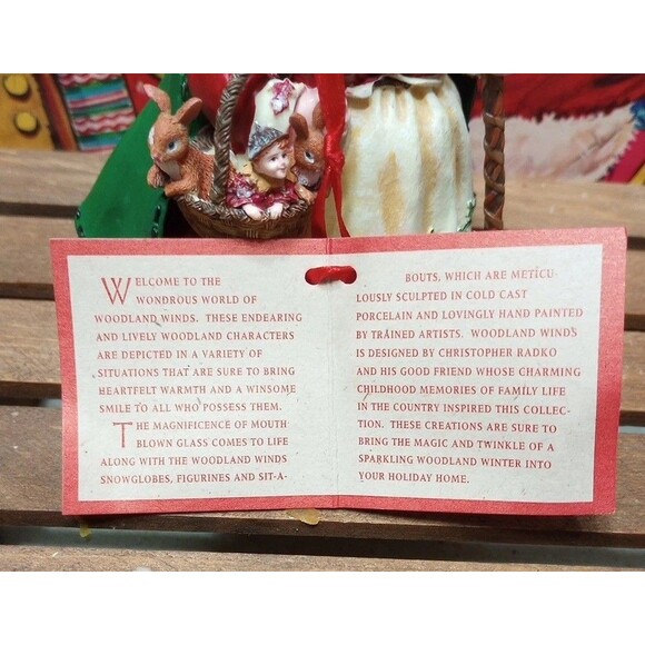 1999 Christopher Radko "Carved Nana Leaf " Woodland Winds Ornament Collection - Picture 8 of 14